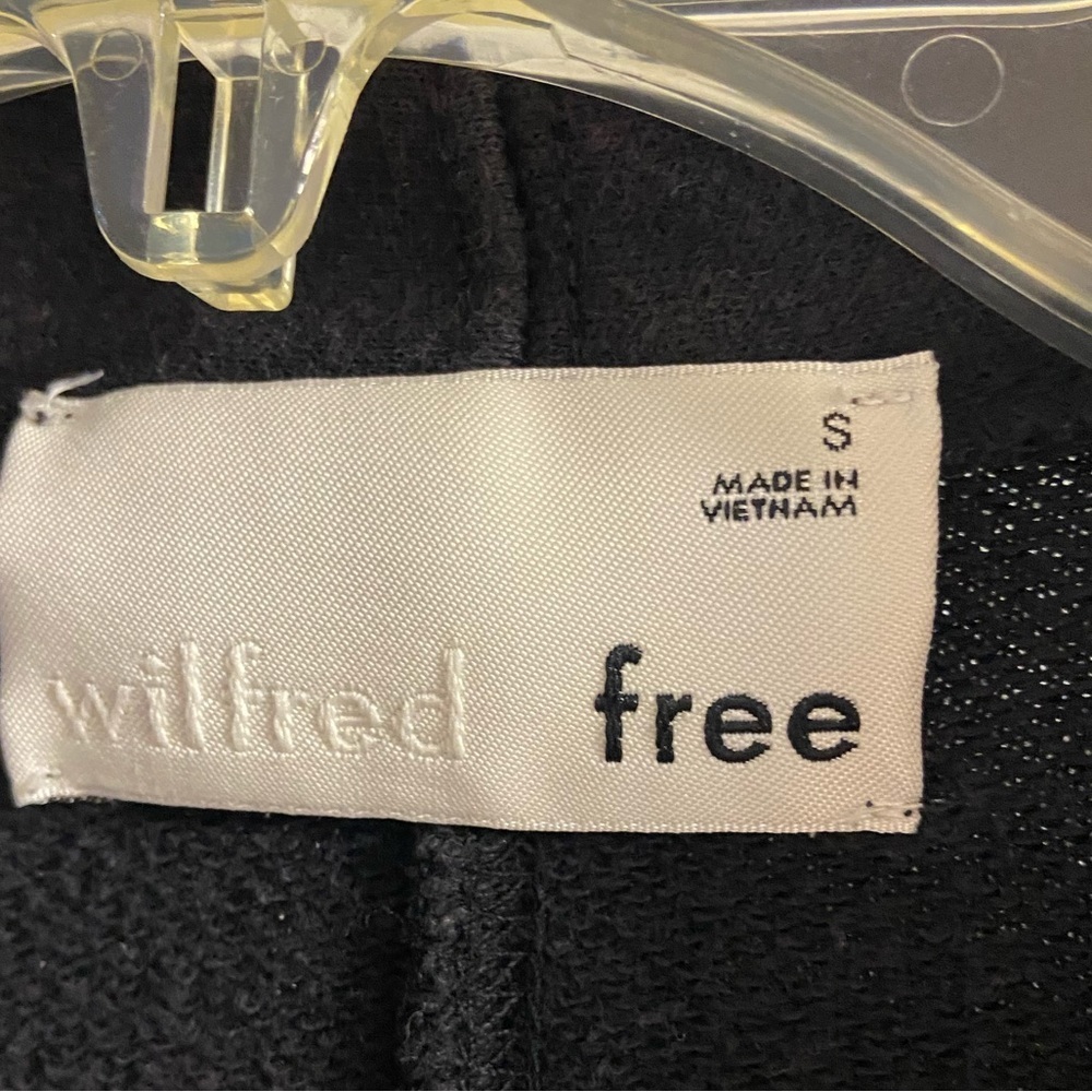 Aritzia Wilfred free black open front kimono cardigan relaxed fit Small - Picture 6 of 7